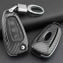 1 Pcs Carbon Fiber Car Key Chain Ring Case Cover For Ford Focus/Kuga/Escape