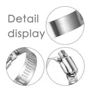 40pcs Hose Clamp Adjustable Pipe Tube Clamps 304 Stainless Steel Clips