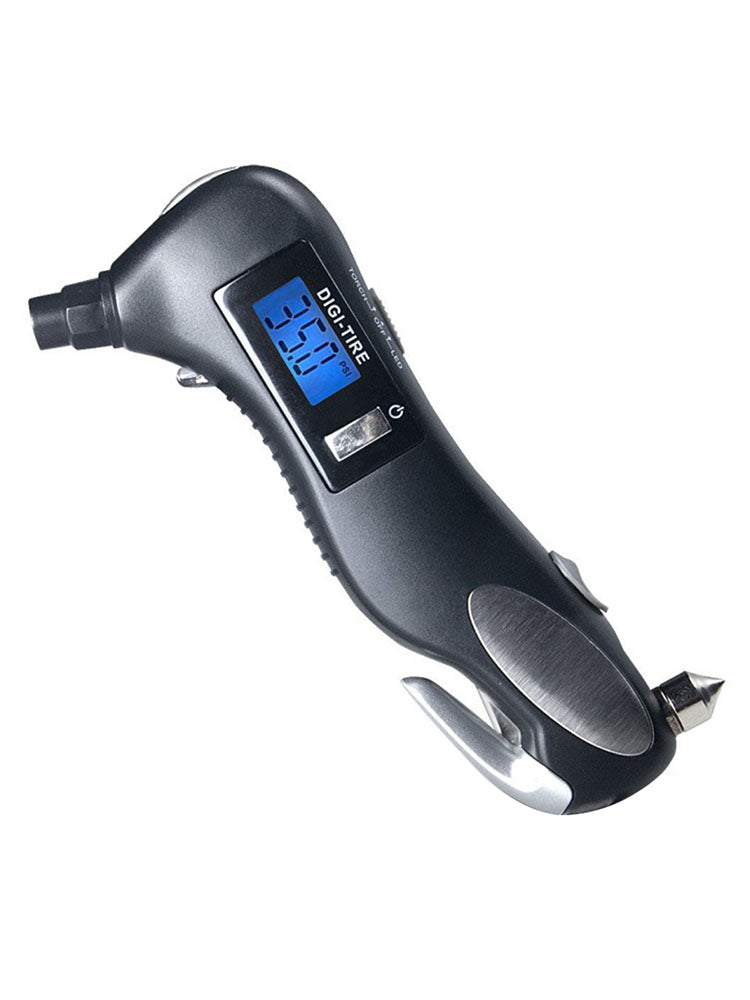 1 x Car Window Breaker,,5in1 Car Tire Air Pressure Gauge Window Breaker Cutter