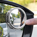 2Pcs Car Rotation Small Round Mirror 50mm Blind Spot Reversing Rearview Mirror