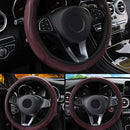 DIY Car Stitch PU Leather Steering Wheel Cover Needle Thread Anti-slip Soft