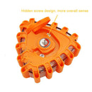 Police vehicle flashing triangle led traffic warning light rotat