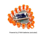 Police vehicle flashing triangle led traffic warning light rotat