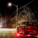 Police vehicle flashing triangle led traffic warning light rotat