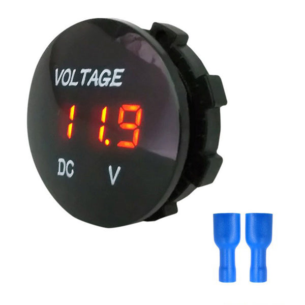 1 x DC12-24V Voltmeter Voltage Display Voltage Meter Modified Boat Universal Hot