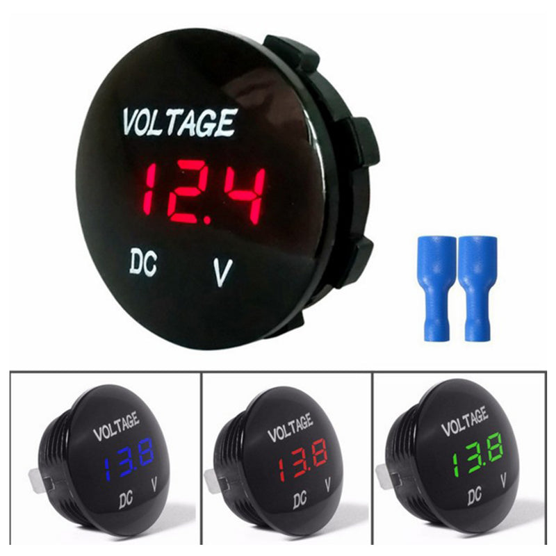 1 x DC12-24V Voltmeter Voltage Display Voltage Meter Modified Boat Universal Hot