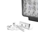 2x Square 48W LED Work Light 10-60V Off Road Flood Spot Lamp For Car Truck SUV