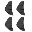 4Pcs Car Rear Bumper Lip Diffuser Shark Fin Style 3 Fins Protector Lip