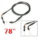 78" Sleeve 82" Throttle Cable for 139QMB GY6 Chinese SCOOTER Part 50cc-150cc Gas