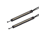 2 * Universal Amber White LED Fork Turn Signal Lights Strip Motorcycle Durable