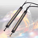 2pieces Universal Amber White LED Fork Turn Signal Lights Strip Motorcycle Good