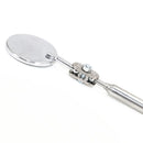 1 x New Extending Telescopic Inspection Round Mirror Pocket Clip Tool Hot