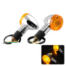 2* Bullet Motorcycle Turn Signal Light Indicators Blinkers Amber Yellow Useful