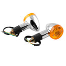 2* Bullet Motorcycle Turn Signal Light Indicators Blinkers Amber Yellow Useful