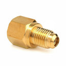 2x Refrigerant Tank Adapter 1/2'' ACME Female x 1/4'' Male Flare Fitting Hot