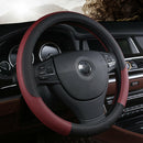 Simple 38CM Leather Anti-Slip For Car Steering Wheel Cover Durable