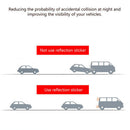 2x Reflective Warning Strip Tape Car Bumper Reflector Decals Stickers Simple Use