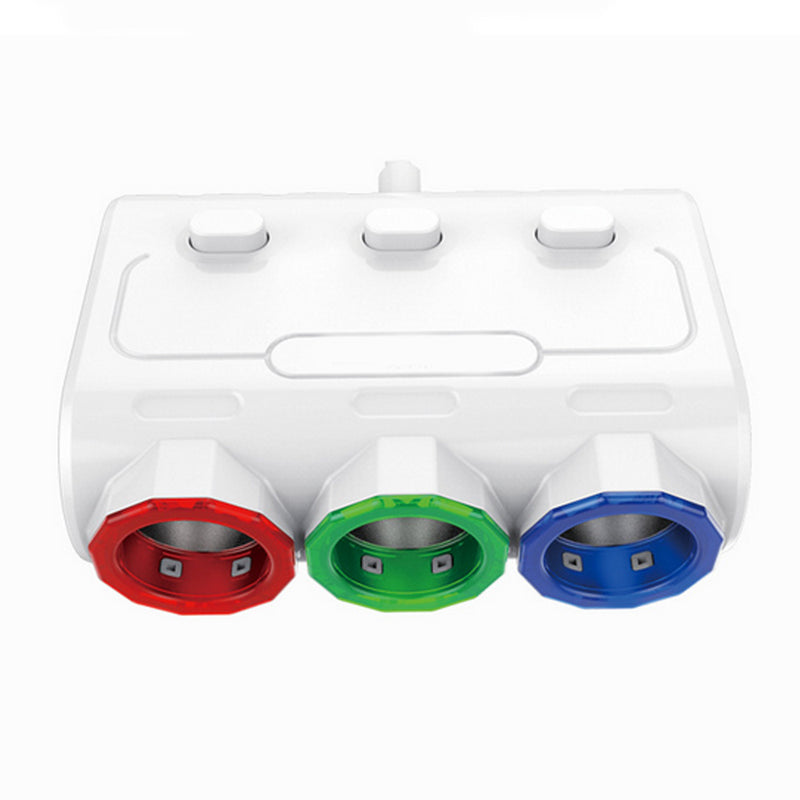 3-in-1 Car lighter Socket Charger with 2 USB Charging Ports Adapter