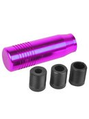 1x New Purple Aluminum Alloy Gear Shift Knob for Car+3 Pcs Thread Sleeves Hot
