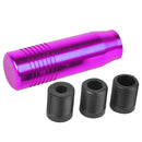 1x New Purple Aluminum Alloy Gear Shift Knob for Car+3 Pcs Thread Sleeves Hot