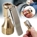 2 * Brass Car Tire Inflator Valve Stem Connector Air Chuck Lock Durable Hot
