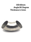 Stainless Steel 90 Degree Bend Pipe Elbow Tube Exhaust Piping Best Fit Car