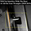 Black 6pcs Car Door Lock Decor Trim Cover For Jeep Wrangler High Quality