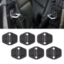 Black 6pcs Car Door Lock Decor Trim Cover For Jeep Wrangler High Quality