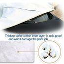 1pc Car Snow Shield Cover Sun Rain Dust Frost Protector Half Cover Easy Use