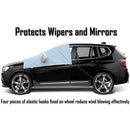 1pc Car Snow Shield Cover Sun Rain Dust Frost Protector Half Cover Easy Use