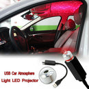 1x Best For USB Car Atmosphere Lamp Interior Light Projector