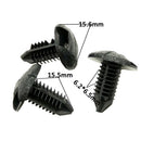 120x Universal Plastic Fastener Push Clips Clip Black for Car Auto Practical