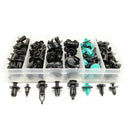 120x Universal Plastic Fastener Push Clips Clip Black for Car Auto Practical