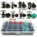 120x Universal Plastic Fastener Push Clips Clip Black for Car Auto Practical
