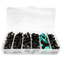 120x Universal Plastic Fastener Push Clips Clip Black for Car Auto Practical