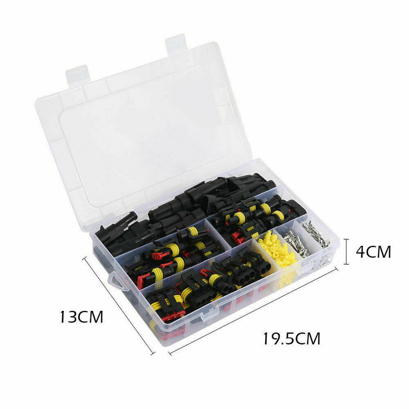 26Set Fit For Car Waterproof 1-4 Pin Way Electrical Connector Plug Practical