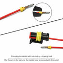26pcs 1/2/3/4/ Pin Way Sealed Waterproof Electrical Wire Connector Plug Socket S