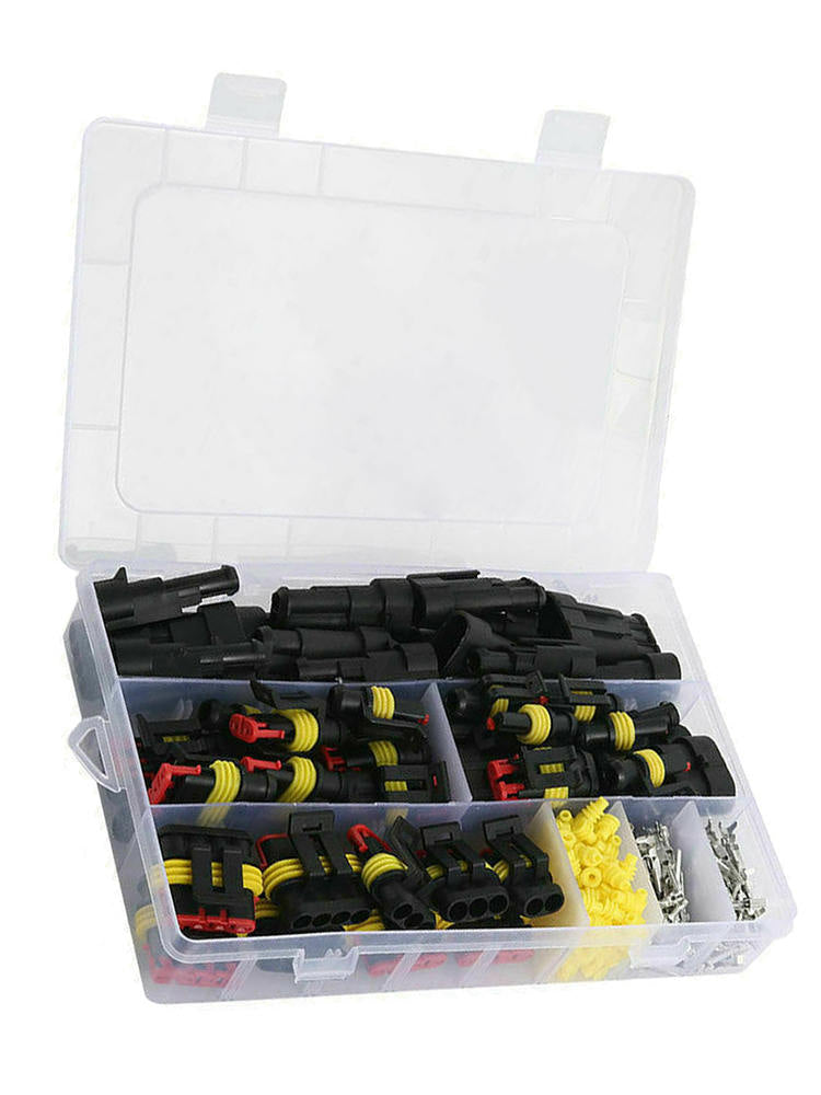 26Set Fit For Car Waterproof 1-4 Pin Way Electrical Connector Plug Practical