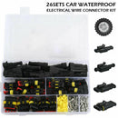 26 Sets Waterproof Car Electrical Wire Connector Plug 1-4 Pin Way Plug Kit