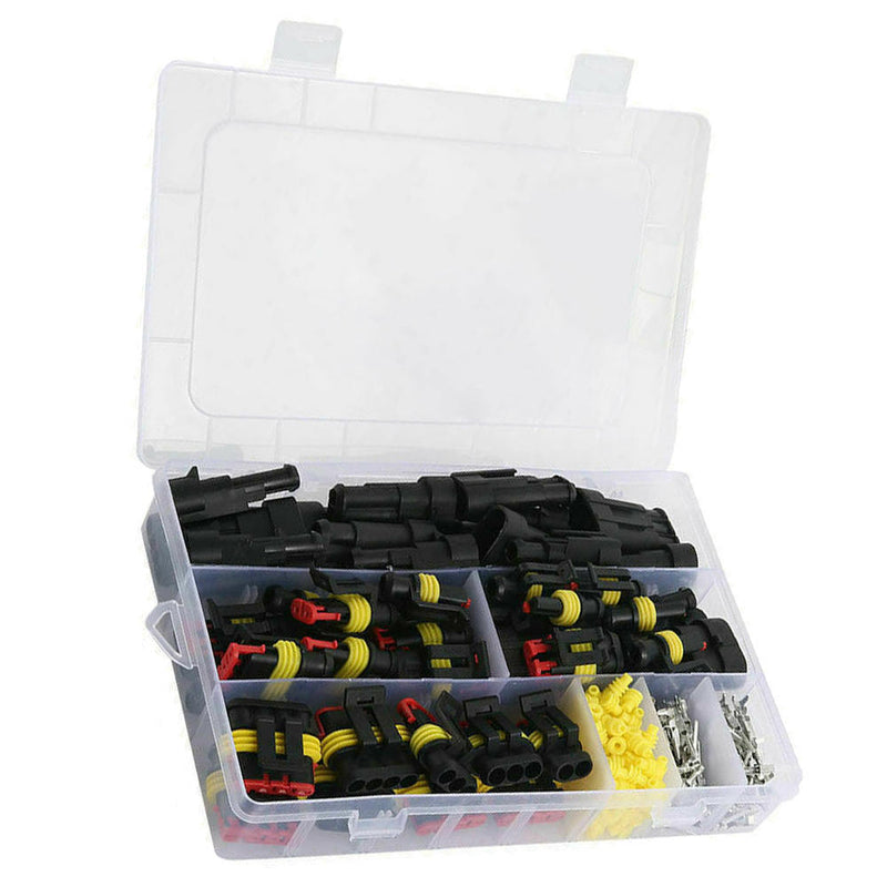 26Set Fit For Car Waterproof 1-4 Pin Way Electrical Connector Plug Practical