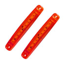 10 x 24V 9 LED Side Marker Light Indicator Lamp for Bus Lorry Truck Trailer Hot