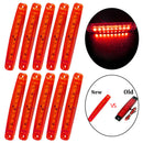 10x SMD 9-LEDs Side Marker Tail Light Clearance Car Trailer DC 24V New Hot