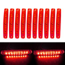 10x SMD 9-LEDs Side Marker Tail Light Clearance Car Trailer DC 24V New Hot