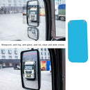 2 Pcs Car Rainproof Anti Fog Protective Film Rearview Mirror Blue Paper Auto