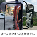2 Pcs Car Rainproof Anti Fog Protective Film Rearview Mirror Blue Paper Auto