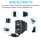 Universal Rocker Style Car USB Charger with Blue LED Light Dual USB Power Socket