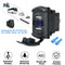 Universal Rocker Style Car USB Charger with Blue LED Light Dual USB Power Socket