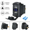 Universal Rocker Style Car USB Charger with Blue LED Light Dual USB Power Socket