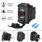 Universal Rocker Style Car USB Charger with Blue LED Light Dual USB Power Socket