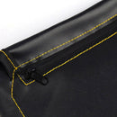 Black Leather Motorcycle Bike Rear Tail Storage Bag Saddle Bags Universal